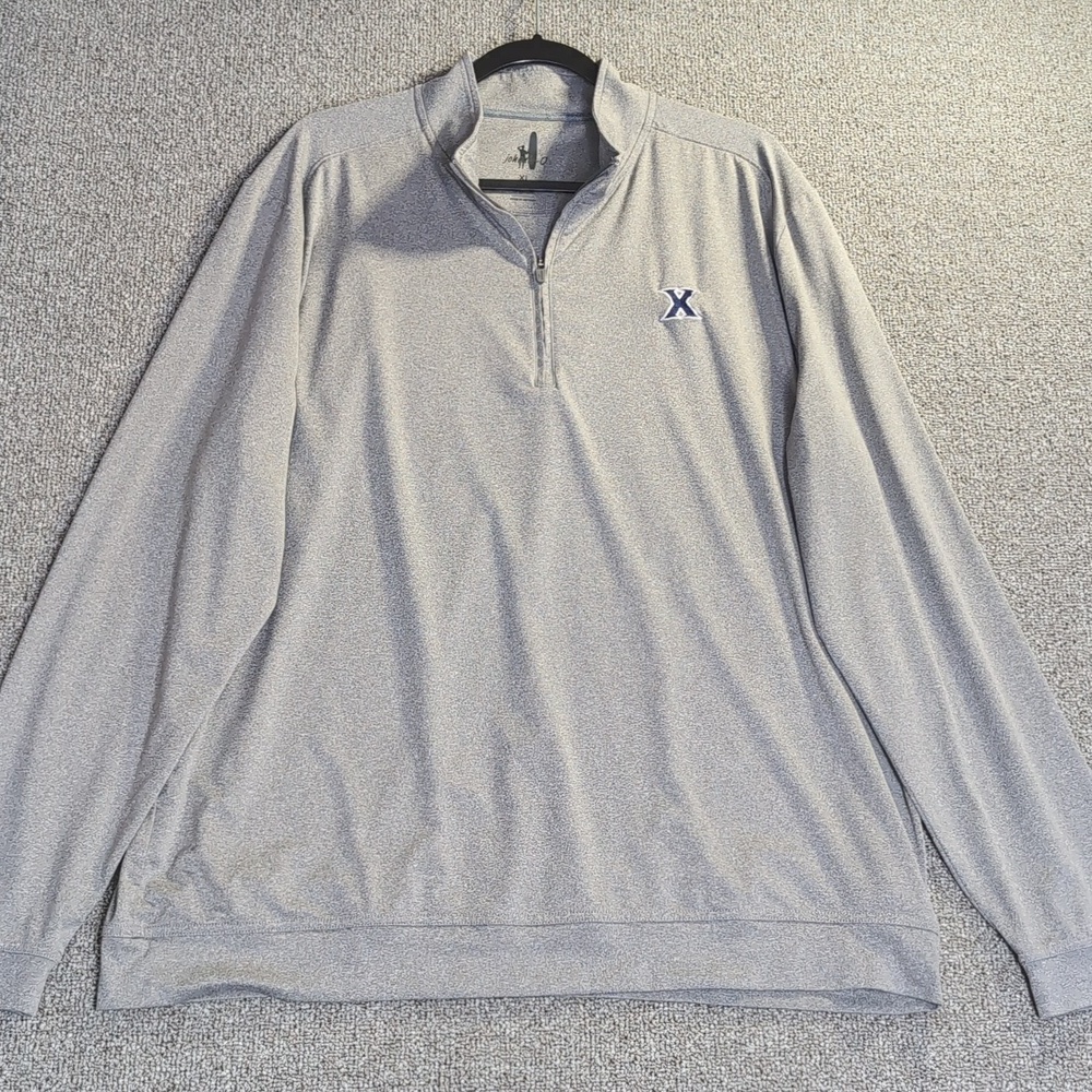 johnnie-O Xavier University Flex Performance Stretch 1/4 Zip Pullover Size XL